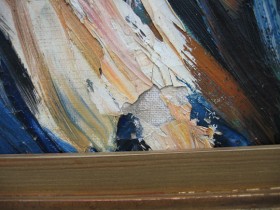 Ausschnitt expressionistisches Gemälde von August Böckstiegel