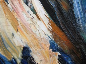 Ausschnitt expressionistisches Gemälde von August Böckstiegel